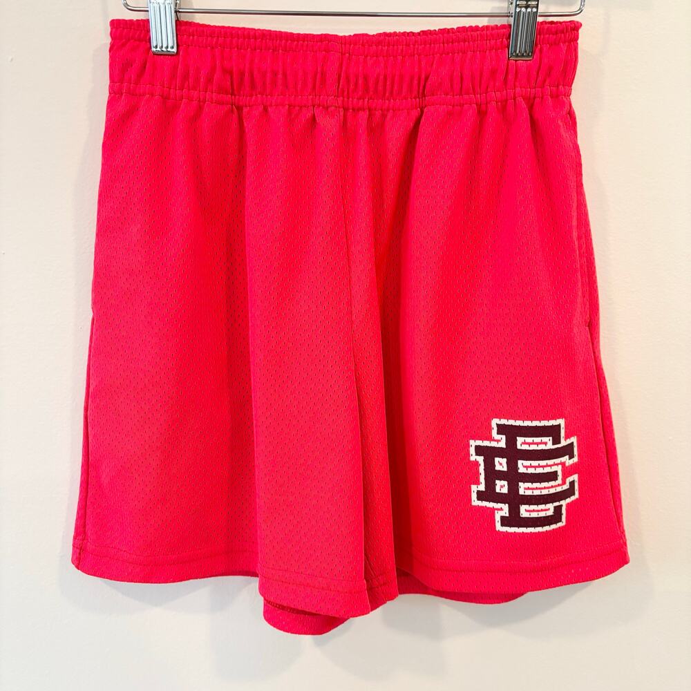 Eric Emanuel Basic Shorts Mesh Bright Red-Orange … - image 1